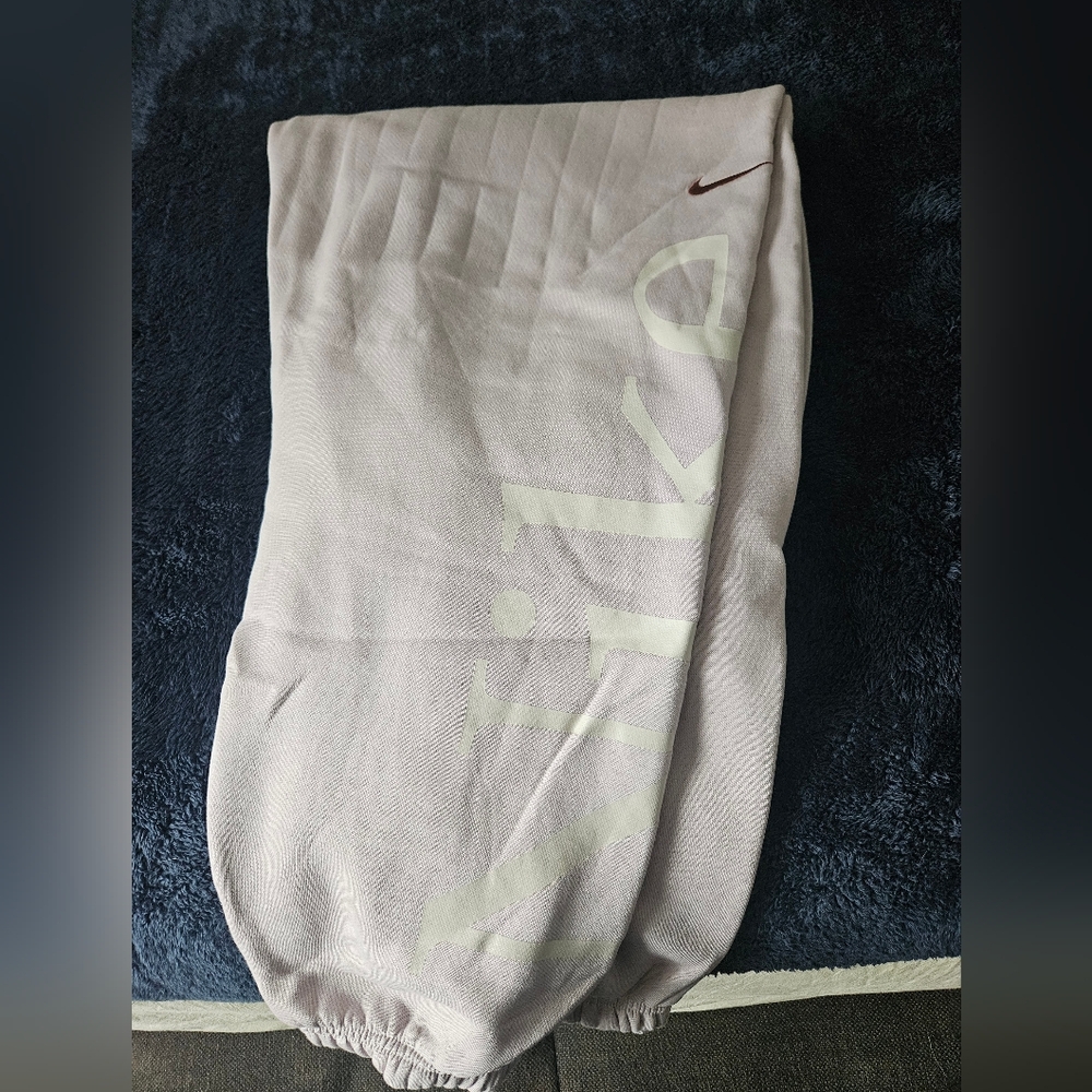 Nike Cream Sweatpants with Logo